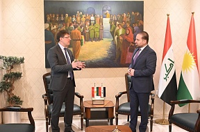 Meeting of Maxim Rubin, Consul General of Russia in Erbil, with Daban Shadala, Deputy Head of the Department of Foreign Relations of the Kurdistan Regional Government.