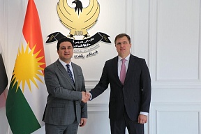 On October 15, Mr. Maxim Rubin, Consul General of Russia in Erbil, met with Mr. Falah Hasan, Head oDepartment of Non-Governmental Organizations at the Kurdistan Regional Government