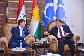 On August 13, 2024, Mr. Maxim Rubin, Consul General of Russia in Erbil, held a meeting with Mr. Irfan Kirkukli, Chairman of the Turkmen People's Party.