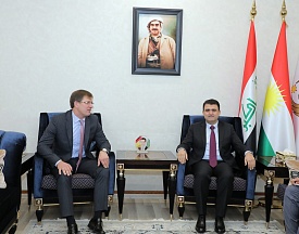 The meeting of Mr. Maxim Rubin, Consul General of the Russian Federation in Erbil, with Dr. Umed Sabah, President of the Diwan of Council of Ministers of the Kurdistan Region of Iraq