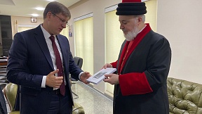 Meeting of Maxim Rubin, Consul General of the Russian Federation in Erbil, with His Holiness Mar Awa III, Catholicos-Patriarch of the Assyrian Church of the East