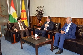 Meeting of Maxim Rubin, Consul General of Russia in Erbil, with Fazil Mirani, Secretary of Kurdistan Democratic Party Politburo