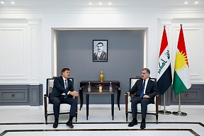 Meeting of Maxim Rubin, Consul General of Russia in Erbil, with Safeen Dizayee, Minister, Head of the Department of Foreign Relations of the Kurdistan Regional Government