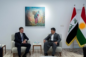 Meeting of Maxim Rubin, Consul General of the Russian Federation in Erbil, with Lahur Sheikh Jangi Talabany, People`s Front politician