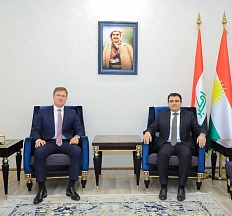 Meeting of Maxim Rubin, Consul General of the Russian Federation in Erbil, with Umed Sabah, President of the Diwan of Council of Ministers of the Kurdistan Region of Iraq