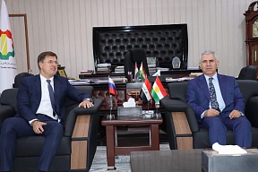 On August 5, 2024, Mr. Maxim Rubin, Consul General of Russia in Erbil, held a meeting with Mr. Kamal Muslim Saeed, Minister of Trade and Industry of the Kurdistan Autonomous Region.