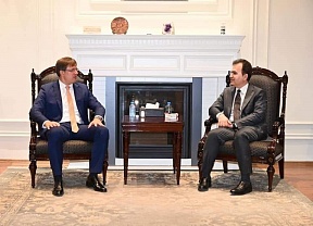 Meeting of Maxim Rubin, Consul General of Russia in Erbil, with Pshtiwan Sadq, Minister of Endowment and Religious Affairs of the Kurdistan Regional Government